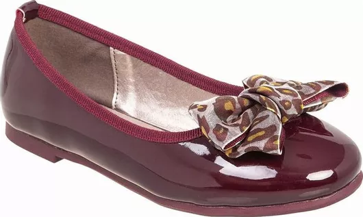 Adam's Shoes Παιδικές Μπαλαρίνες Λουστρίνι Μπορντό