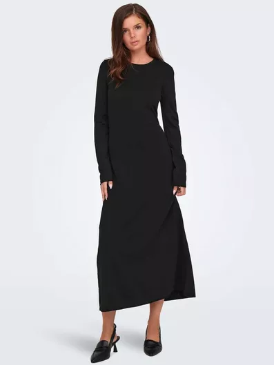 Only Maxi Φόρεμα Πλεκτό Μαύρο