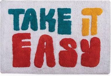 Πατάκι Μπάνιου Nef-Nef Βαμβακερό Take It Easy Λευκό 60x90cm