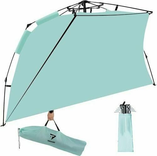 Τέντα / Σκίαστρο Παραλίας Trizand με Αυτόματο Μηχανισμό 252x135x145cm Τιρκουάζ