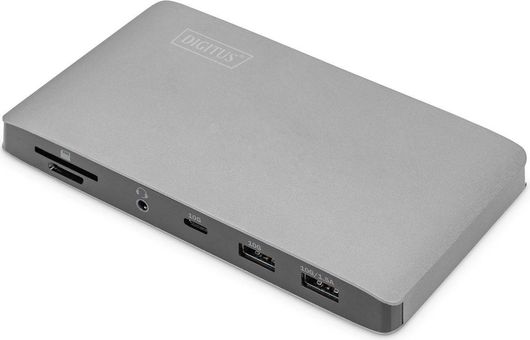 Docking Station Laptop Digitus DA-70895 Thunderbolt 3 με DisplayPort 4K PD Ethernet & Σύνδεση 2 Οθονών Γκρι