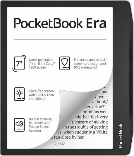 E-Reader Pocketbook Era με Οθόνη Αφής 7" 16GB Stardust Silver
