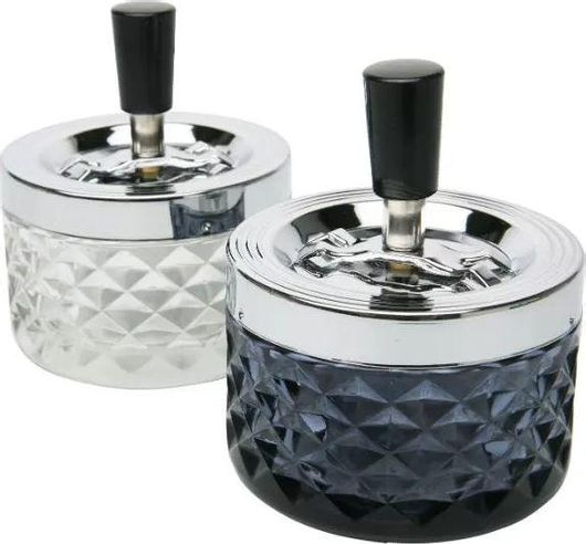 Σταχτοδοχείο Kare Design Cristalo Μέταλλο / Γυαλί 9.5x9.5x11.5cm