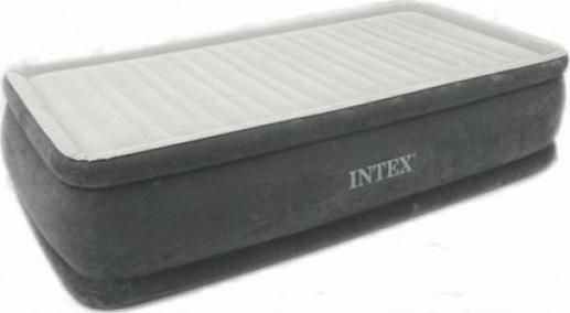 Φουσκωτό Στρώμα Ύπνου Intex Comfort-Plush Elevated Airbed Μονό με Ενσωματωμένη Ηλεκτρική Τρόμπα 191x99x46cm