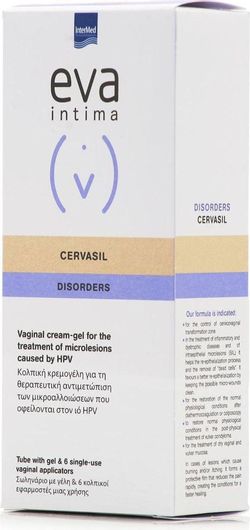 InterMed Eva Intima Cervasil Disorders Gel με Πρεβιοτικά & Αλόη 6 x 30ml