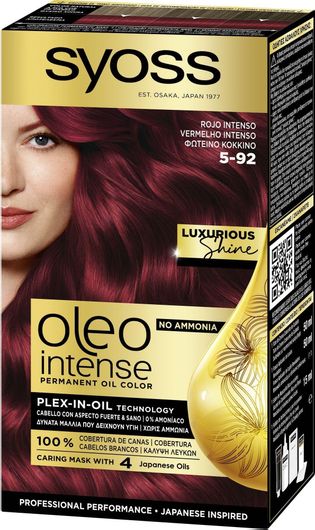 Βαφή Μαλλιών Syoss Oleo Intense 5-92 Bright Red 50ml