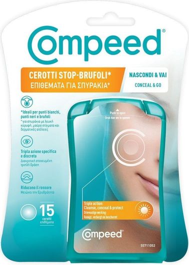 Compeed Cerotti Stop Brufoli Patches Προσώπου για Καθαρισμό 15τμχ