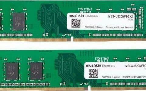 Μνήμη RAM Mushkin Essentials 16GB DDR4 3200 Mhz 2x8GB