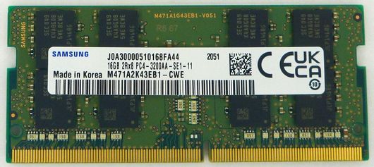 Μνήμη RAM Samsung Memory Module 16GB DDR4 SODIMM 3200 Mhz
