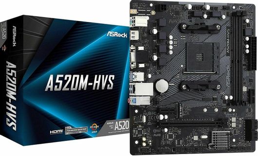 Μητρική Κάρτα ASRock A520M-HVS Micro ATX με AMD AM4 Socket