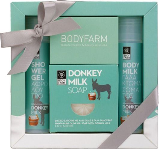 Σετ Περιποίησης Bodyfarm Donkey Milk Ταξιδίου 4τμχ