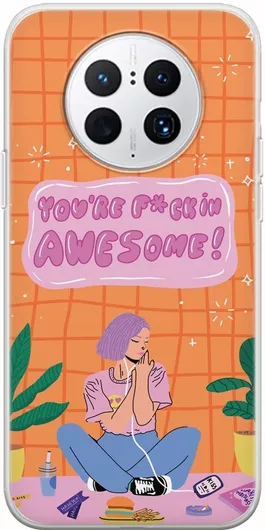 You Are Awesome Huawei Mate 50 Pro Flexible TPU(Διάφανη Σιλικόνη)