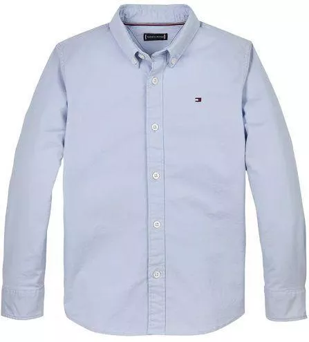 Tommy Hilfiger Παιδικό Πουκάμισο Μακρυμάνικο Blue Oxford