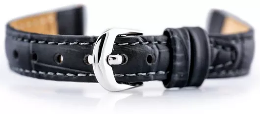 Bisset Δερμάτινο Λουράκι Ρολογιού Γκρι 16mm