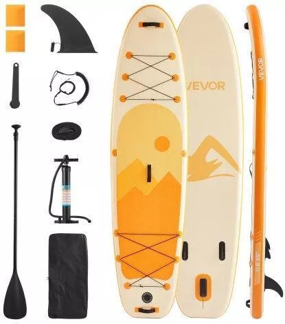 Vevor Σανίδα SUP Φουσκωτή 3.53m Πορτοκαλί