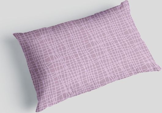 Μαξιλαροθήκες Family Enterprise 50x70+17cm Εμπριμέ Μοβ