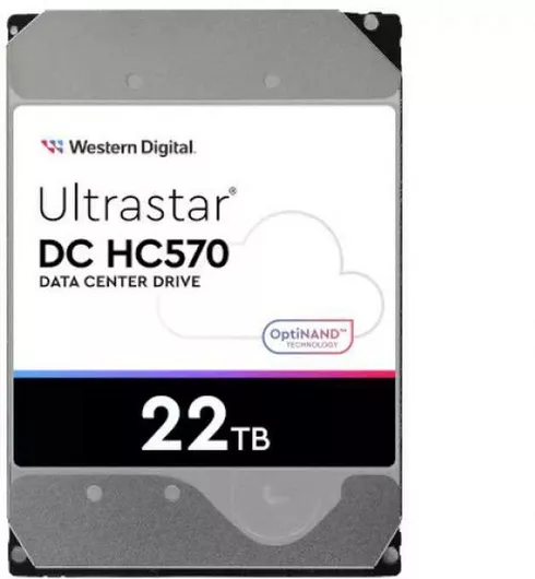 HDD Σκληρός Δίσκος Western Digital Ultrastar DC HC570 22TB 3.5" SATA III 7200rpm με 512MB Cache για Server