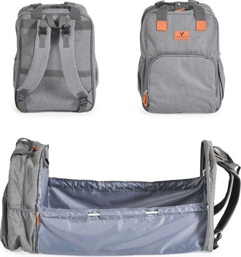 Τσάντα-Κρεβατάκι Cangaroo Liana Πλάτης Γκρι