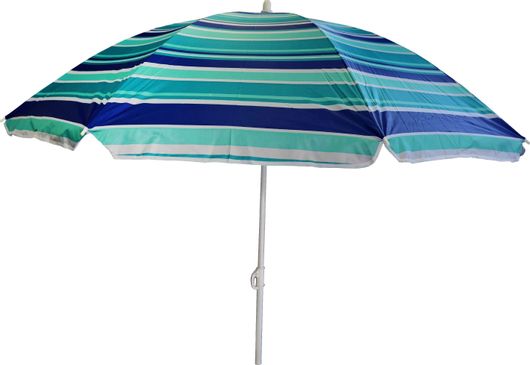 Ομπρέλα Θαλάσσης Velco Σπαστή Λαχανί Ριγέ Διαμέτρου 1.8m Πολύχρωμo