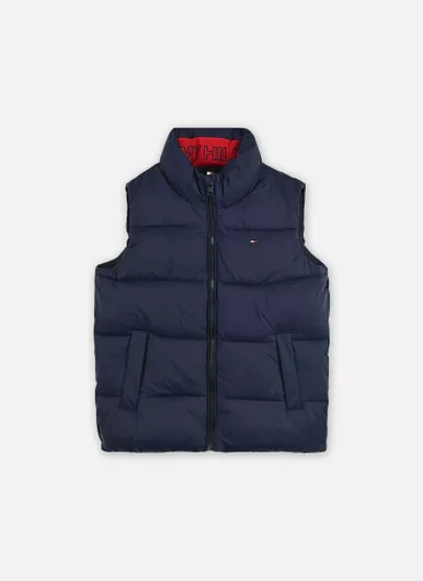Tommy Hilfiger KB0KB10092-C1G Casual Αμάνικο Κοντό Μπλε
