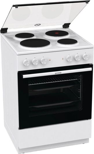 Gorenje Κουζίνα 71lt με Εμαγιέ Εστίες Π60εκ. Λευκή