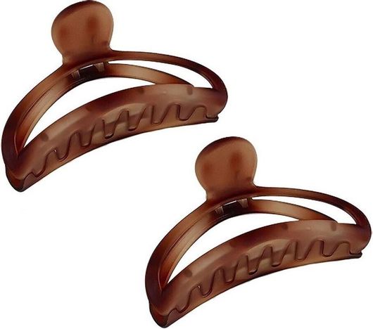 Κλάμερ Μαλλιών Roxxani 2τμχ Καφέ