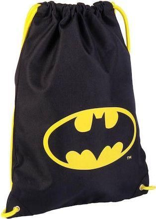 Παιδική Τσάντα Πουγκί Batman Υφασμάτινη Μαύρο