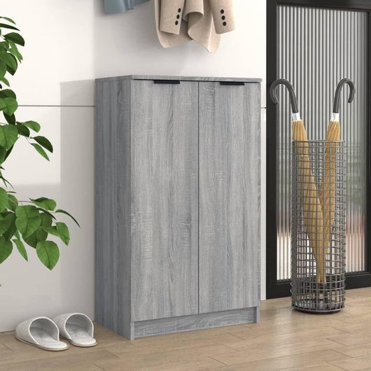 Παπουτσοθήκη vidaXL Ξύλινη με 6 Ράφια 59x35x100cm Γκρι