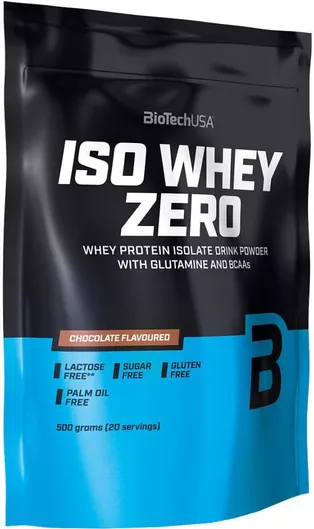 Πρωτεΐνη Biotech USA Iso Whey Zero With Glutamine & BCAAs Ορού Γάλακτος Χωρίς Γλουτένη & Λακτόζη με Γεύση Salted Caramel 500gr