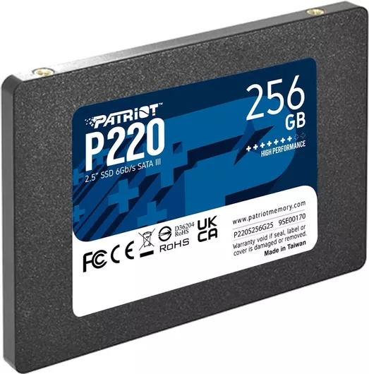 Patriot P220 SSD Σκληρός Δίσκος 256GB 2.5'' SATA III