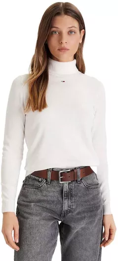 Tjw Essential Γυναικείο Πουλόβερ Βαμβακερό Ζιβάγκο Εκρου