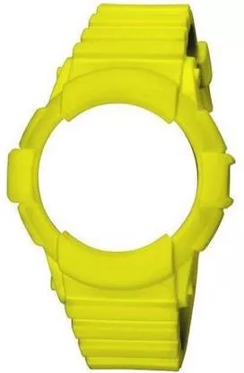 WATX & CO Καουτσούκ Λουράκι Ρολογιού Κίτρινο 43mm