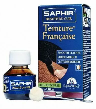 Saphir Teinture Francaise Σετ Περιποίησης Παπουτσιών Παπουτσιών Black 50ml