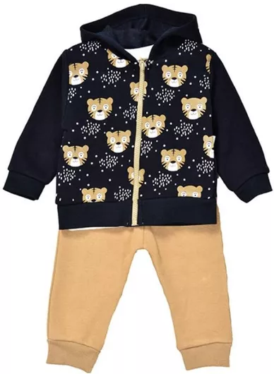 All Star Kids Fashion 15657 με Παντελόνι & Ζακέτα 3τμχ Μπλε / Καφέ 
