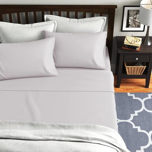 Σετ Μαξιλαροθήκες Lino Home Classical με Φάσα 70x50cm Λιλά