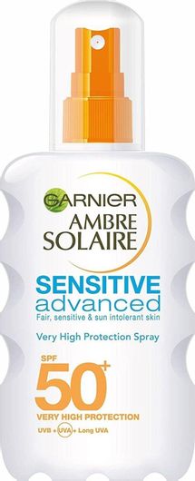 Αντηλιακή Λοσιόν Σώματος Garnier Ambre Solaire Sensitive Advanced Spray SPF50+ 200ml