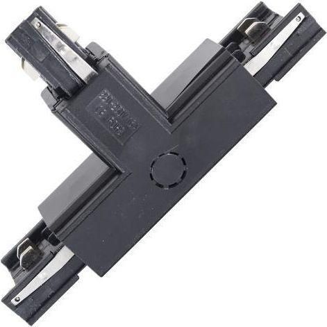 Σύνδεσμος Ράγας Φωτιστικών Eurolamp 145-55177 Αλουμίνιο Ταφ 4 Καλωδίων Μαύρος για Σποτ Μαύρο