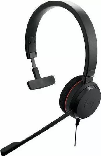 Multimedia Ακουστικό Jabra Evolve 20 MS Mono On Ear με Μικρόφωνο & Σύνδεση USB-A Μαύρο