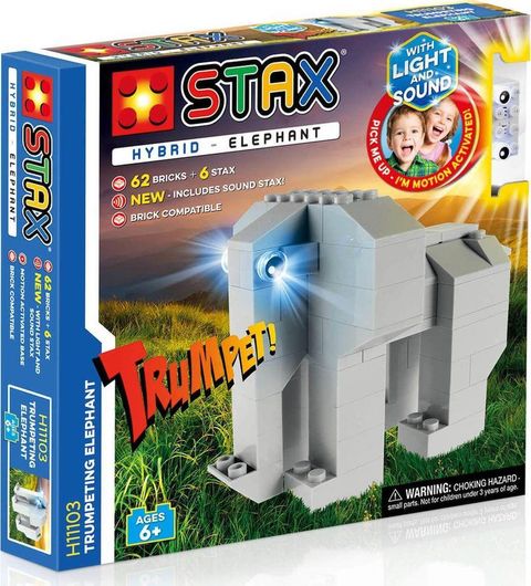 Τουβλάκια Light Stax Trumpeting Elephant για 6+ Ετών 68τμχ