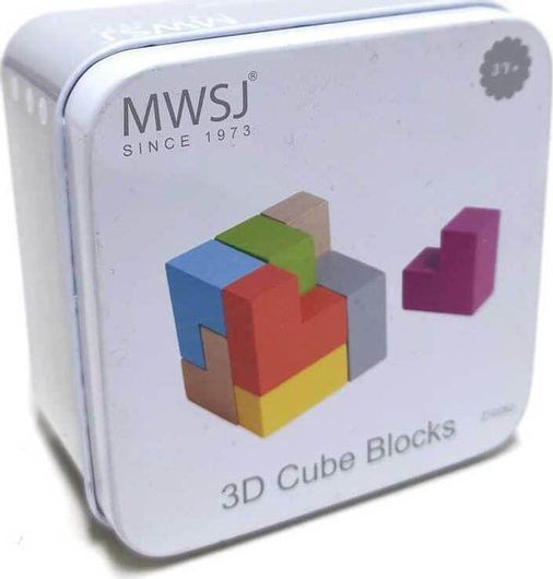 Τουβλάκια Κύβοι από Ξύλο 3D Cube Z1026J για 3+ Ετών Σετ 8τμχ
