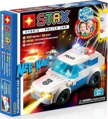 Τουβλάκια Light Stax Flashing Police Car για 6+ Ετών 125τμχ