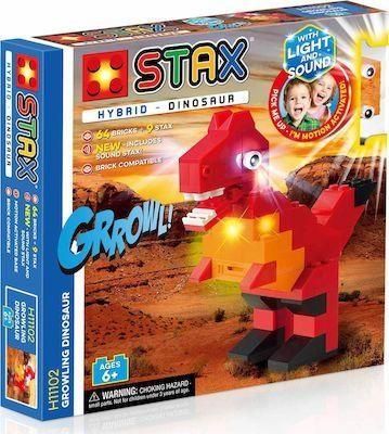 Τουβλάκια Light Stax Growling Dinosaur για 6+ Ετών 73τμχ