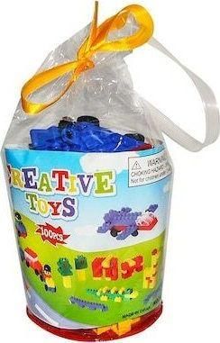 Τουβλάκια ToyMarkt Creative Toys: σε Σακουλάκι για 3+ Ετών 100τμχ