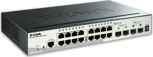 Switch D-Link DGS-1510-20 Unmanaged L2 με 16 Θύρες Gigabit 1Gbps Ethernet & 4 SFP Θύρες