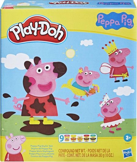 Πλαστελίνη Hasbro Play-Doh Peppa Pig Styling για 3+ Ετών 9τμχ