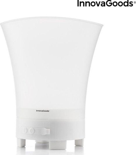Δίσκος InnovaGoods LED με Επαναφορτιζόμενο Ηχείο Sonice Λευκό