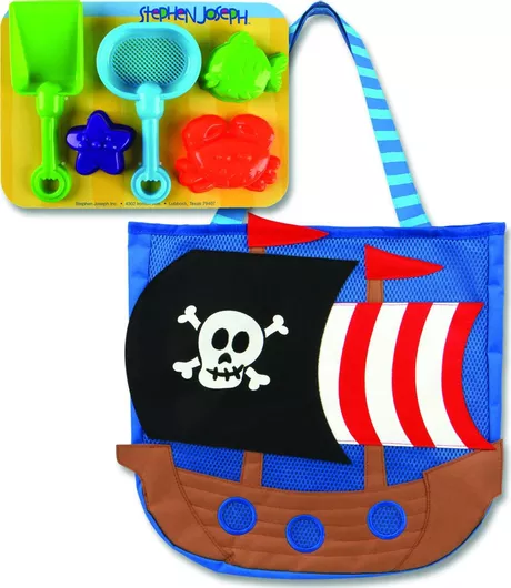 Stephen Joseph Pirate Παιδική Τσάντα Θαλάσσης Μπλε 38x33cm