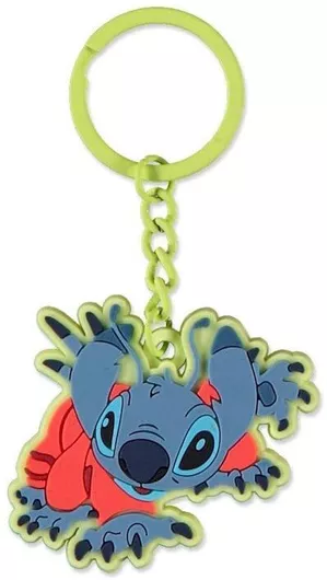 Stitch Alien Rubber Keychain