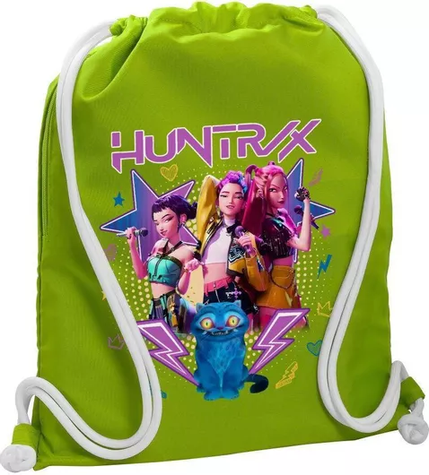 Koupakoupa Huntrix K-pop Series Παιδική Τσάντα Πλάτης Πράσινο 48x40cm