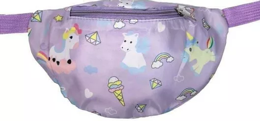 LIL' Queen Παιδικό Τσαντάκι Μέσης Μοβ 25x15cm